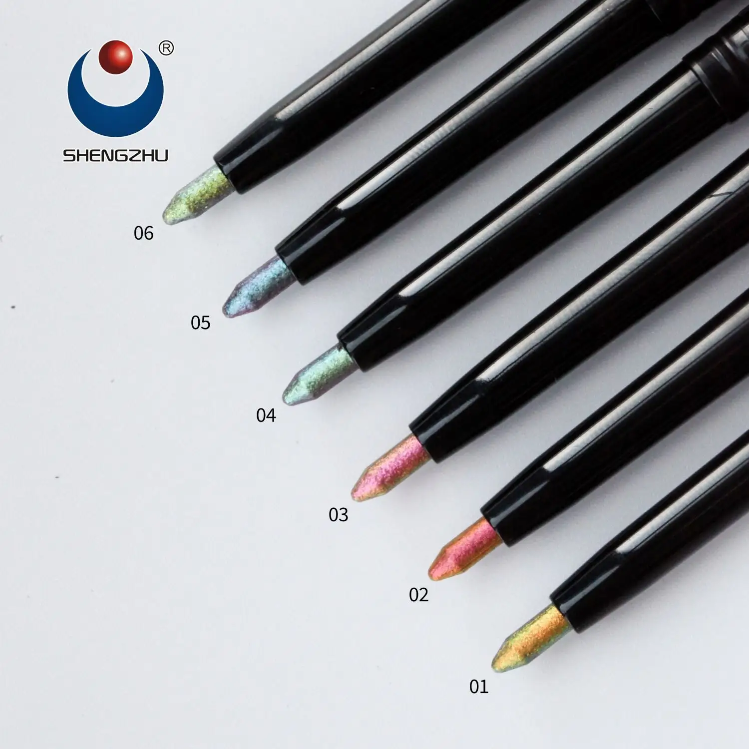 En promotion Offre Spéciale populaire caméléon eyeliner waterproof eyeliner colour shifting duochrome eyeliner pen logo client