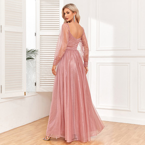 <span class=keywords><strong>Robes</strong></span> de mariée de luxe <span class=keywords><strong>robes</strong></span> de soirée élégantes col en V dos nu plissé brillant doublure transparente <span class=keywords><strong>robes</strong></span> de demoiselle <span class=keywords><strong>d</strong></span>'<span class=keywords><strong>honneur</strong></span> roses - Product Image 2