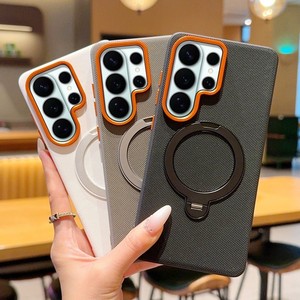 Senyork quality techwoven magnetic <b>holder</b> leather mobile phone case for samsung S26 S25 ultra back cover for <b>iPhone</b> 17 16 pro - Product Image 1
