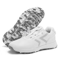 Nouvelles chaussures de golf KJ 2026 pour hommes et femmes, confortables, imperméables, avec lacets rétractables à bouton automatique, antidérapantes, pour le golf en plein air