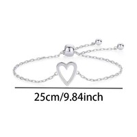 Novirassine Fashion Dainty Link-armband van roestvrij staal voor dames Beste vriendinnen Eenvoudig elegant Valentijnsdag jubileumcadeau