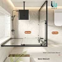 Twowinco Veiligheidsglas Standaarden Minimalistisch Douchedesign Magnetische Afdichtingsstrip Waterdichte Douchecabine