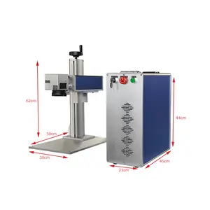 High accuracy 50W auto focus laser marking machine for jewelry firearm metal engraving laser engraving machine