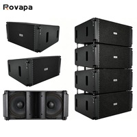 Sistema de Sonido de Alta Fidelidad con Altavoces Line Array Dobles de 10 Pulgadas, Cobertura de 500 m² para Iglesias, Mezquitas, Salas de Conciertos y Estadios, con 12 Subwoofers