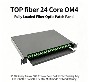 Panel de Conexiones de <span class=keywords><strong>Fibra</strong></span> Óptica ODF para Montaje en Rack, Caja de <span class=keywords><strong>Fibra</strong></span> de 19 Pulgadas, Panel de Conexiones 1U, Bandeja de Empalmes, Caja de Terminación de <span class=keywords><strong>Fibra</strong></span>, Cableado para Centros de Datos - Product Image 3