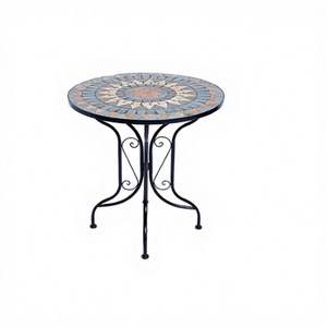 Set Bistrot <span class=keywords><strong>da</strong></span> <span class=keywords><strong>Esterno</strong></span> in Ferro Battuto con Tavolo a Mosaico e Sedie, Arredamento Moderno per Sala <span class=keywords><strong>da</strong></span> Pranzo e Giardino a Prezzo Competitivo - Product Image 5