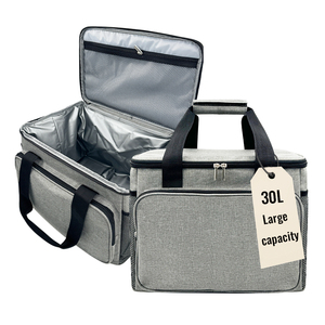 Sac isotherme léger et durable en Oxford, pliable, à bandoulière, avec fermeture éclair, pour le camping en extérieur, les aliments et les canettes, boîte étanche - Product Image 1