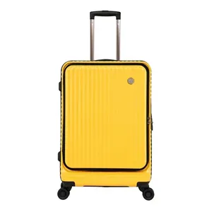 Hot Bán Chất Lượng Cao 20 + 24 + 28Inch Kinh Doanh Hành Lý Bộ Im Lặng Phổ Bánh Xe Xe Đẩy Va Li Vỏ Cứng Phía Trước Mở Bền - Product Image 4