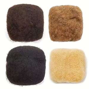 Capelli Afro Ricci Brasiliani Grezzi Remy in Bulk 30g 50g con Doppia Trama a Macchina per Tessitura, Solo Colori Più Scuri, Vendita all'Ingrosso - Product Image 4