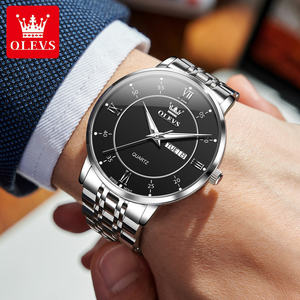   Reloj de Cuarzo de Alta Calidad con Logotipo Personalizado OEM ODM 3680, Reloj de Negocios Luminoso, Resistente al Agua, con Movimiento de Acero Inoxidable - Product Image 2