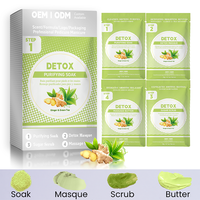 Kit de spa pour les pieds en 4 étapes Energy Series, gingembre et thé vert, ensemble de pédicure détox, approvisionnement en gros pour les spas de beauté et les distributeurs de produits pour les ongles