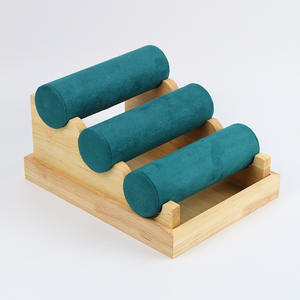 ชั้น<span class=keywords><strong>ว</strong></span>างของแบบย้อนยุคสีเขียวทำจากไม้ไผ่และเครื่องประดับ - Product Image 4