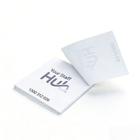 Blocs-notes adhésifs personnalisés avec logo de marque, 7,5x7,5 cm, papier offset, pour fournitures de bureau