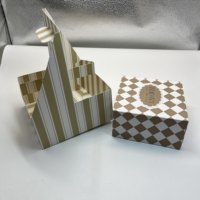 Porte-gobelets et boîte à biscuits pliables en carton gaufré personnalisé 350G
