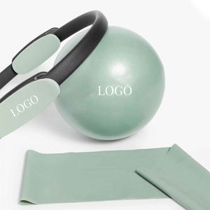Set de Fitness con Logotipo Personalizado: Pelota de Yoga, Anillo de Pilates, Bandas de Resistencia - Product Image 2