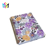 Carnet à spirale métallique personnalisé avec index, bloc-notes, logo personnalisé, impression offset couleur, service OEM en gros