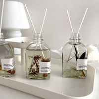 Huoming Creative 100ML/200ML huile de parfum aromatique Design Unique bougie parfumée de luxe ensembles de diffuseur de roseaux en pierre lumineuse