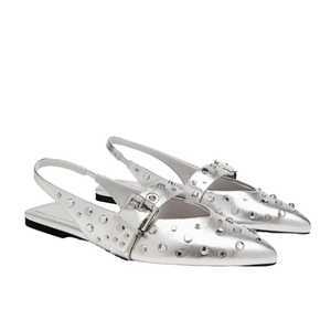 Nouvelles sandales d'été 2026 style coréen pour adulte, modèle gladiateur à bout carré, motif pois roses, avec amorti, en tissu extensible et respirant, pour usage quotidien - Product Image 1