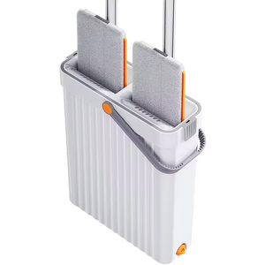 Système de <span class=keywords><strong>nettoyage</strong></span> domestique avec serpillière plate <span class=keywords><strong>rotative</strong></span> à 360 degrés, seau de lavage vertical et <span class=keywords><strong>brosse</strong></span>, directement de l'usine - Product Image 1