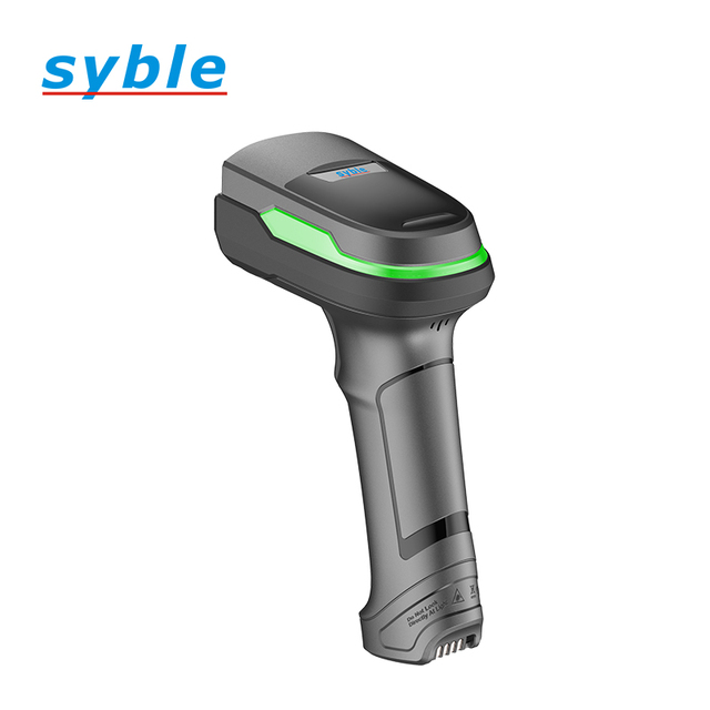 XB-D60 2D Wired Handheld  Barcode Scanner with LED Screen Light for Supermarket Express 3m Drop Resistant