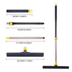 Brosse de nettoyage de sol Jesun avec long manche, brosse de nettoyage de sol en EVA, brosse de nettoyage pour terrasse, salle de bain, baignoire - Product Image 1