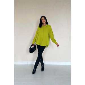 Blusas y Camisas Verde Oliva para Mujer, Suministro al por Mayor - Product Image 4