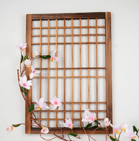 Marco de Madera Maciza Hecho a Mano Plegable Retro para Puerta/Ventana, Ecológico, Transparente, Rústico, de Malla, Colgante, para Jardín Infantil