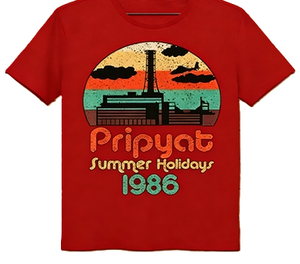 T-shirt graphique rétro Pripyat Summer Holidays 1986 Chernobyl Nuclear Plant - Product Image 2