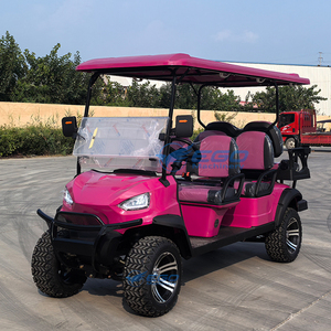 Voiture de golf électrique professionnelle 60V rose multifonctionnelle tout-terrain 6 places - Product Image 2
