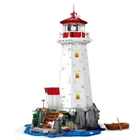 DK 6033 MOC Faro Rompecabezas de Ensamblaje, Modelo de Vista de Calle Costera, Colección de Escritorio, Regalos, 1555 Piezas, Sets de Bloques de Construcción