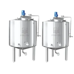 2000L Liter stainless steel double jacketed mixing tanks for liquid juice fruit mix