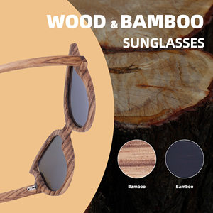 Gafas de Sol de Madera Hechas a Mano con Protección UV400, Diseño Ojo de Gato, Logotipo Personalizado, Polarizadas, de Bambú, Novedad 2023 - Product Image 2