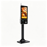 Terminal de kiosque en libre-service haut de gamme pour restaurant, hôtel, magasin de détail, Android, Windows, imprimante intégrée, NFC, POS