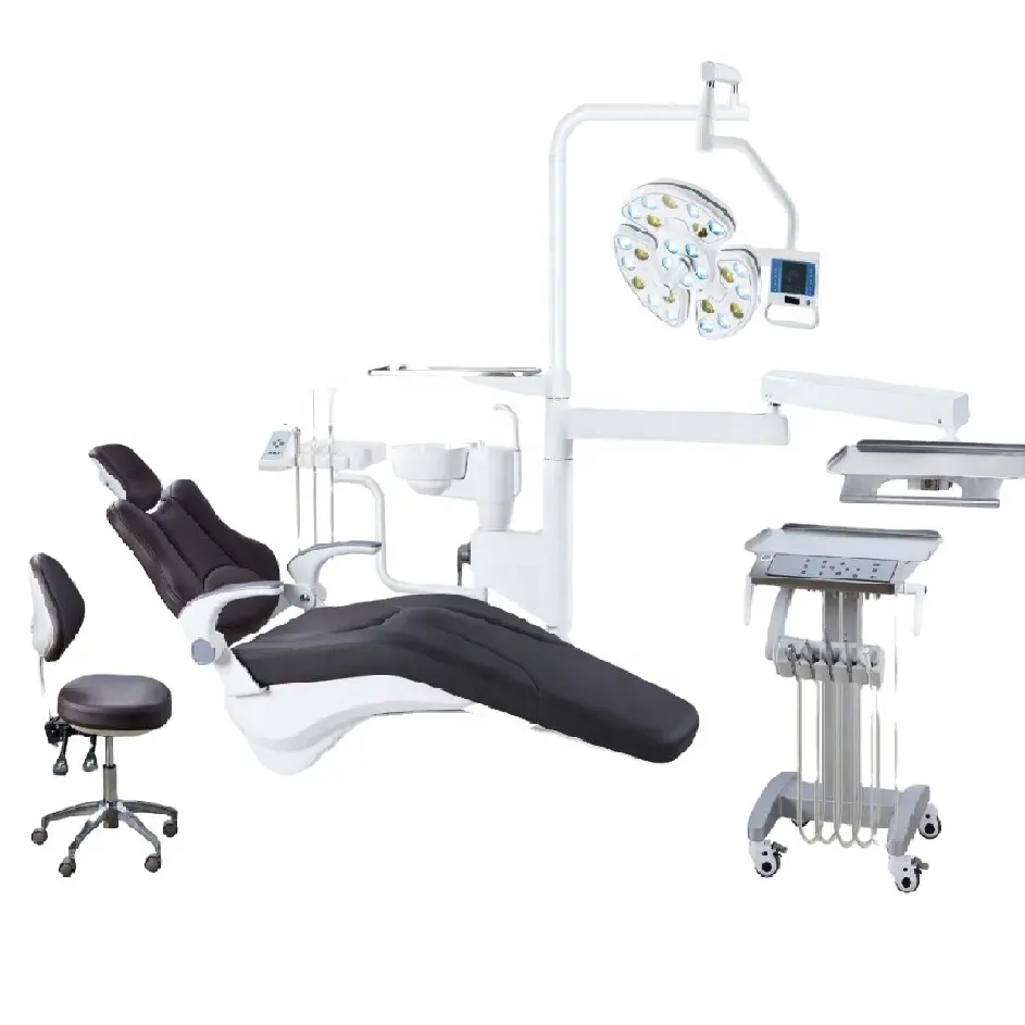 Dental Operator Chair Unit Dental Equipments Dental Chair With Led Light Cheap price Foldable Mobile Portable Dental Chair Unit