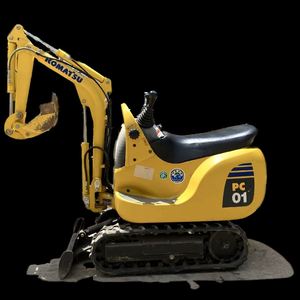 Mini-excavatrice sur chenilles Komatsu PC01 d'occasion, 0,1 tonne, composants hydrauliques japonais, pompe à engrenages Kawasaki, testée et inspectée, à vendre - Product Image 1
