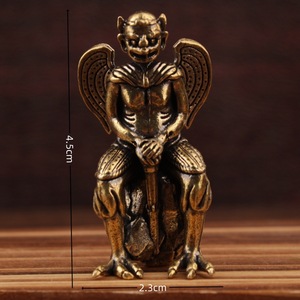 Figura Decorativa de Latón del <span class=keywords><strong>Rey</strong></span> Demonio, Estilo Vintage, Artesanía Creativa para Decoración del Hogar u Oficina, Venta al Por Mayor - Product Image 6