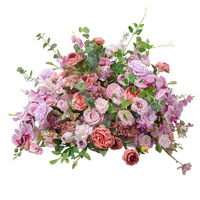 Fleurs de décoration de mariage d'automne Sun Dkb Silk à thème fleurs sauvages, bleu et ivoire, fuchsia, magenta, orange, pour la scène