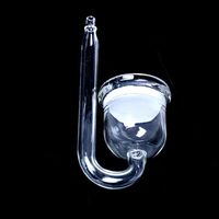 Diffuseur d'atomiseur de CO2 en ligne en verre écologique pour aquariums plantés