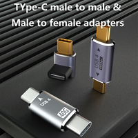 Adaptateur Mini USB4.0 40 Gbps Thunderbolt 3, 8K 60Hz, USB Type C Mâle, Chargeur PD100W, Convertisseur de Données, Sortie DC, pour Macbook Pro Air