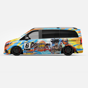Vente en gros <span class=keywords><strong>Dragon</strong></span> <span class=keywords><strong>Ball</strong></span> Z DBZ Itasha Anime 13, habillage de voiture, film vinyle moulé, taille universelle, habillage de voiture, autocollant de voiture, design de film de voiture - Product Image 1