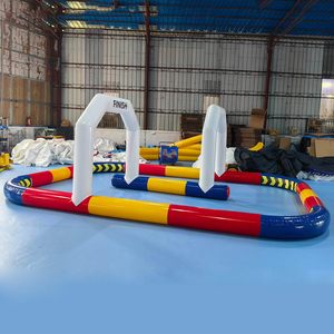 Pista de Carreras Inflable de PVC para Go Karts, Circuito de Autos de Choque, Juego Deportivo para Parques de Diversiones Comerciales Interiores - Product Image 1