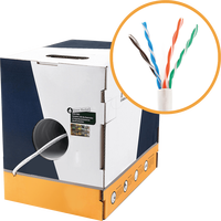 Cable de Red Ethernet de Alta Calidad, 305m, en Caja, UTP, FTP, SFTP, Cat 5e, 6a, 6, Cat5e, Cat6a, Cat6