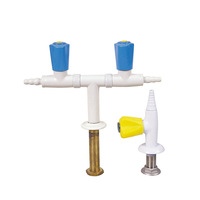 Hotte de laboratoire murale moderne en laiton massif avec robinet de commande à distance et vanne d'air verticale pour école et hôpital