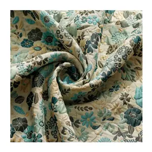 2023 New design woven jacquard fabrics Embossed floral brocade fabric for bag and garment