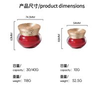 Pot en plastique haut de gamme vide de 10g, 30g, 40g pour crème de soin du visage, crème de nuit