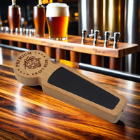 Poignées de robinet de bière en bois de tableau noir créatif en gros 1 pièce accessoires de barre marron garde-main en bois Ar15