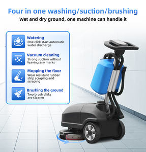 Fregadora de Pisos Eléctrica de Empuje Manual con Cepillo de <span class=keywords><strong>Limpieza</strong></span> de Disco Único, <span class=keywords><strong>Precio</strong></span> de Mini Máquina para Fregar y Secar - Product Image 3