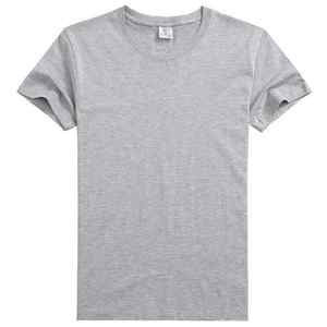 เสื้อยืดผ้าโพลีเอสเตอร์ผ้า45% สีพื้นผ้าคอตตอนสี55% ทรงหลวมพิมพ์ลายออกแบบได้ตามต้องการ - Product Image 4