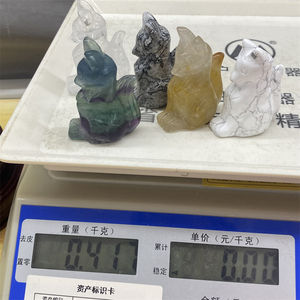 Estatuilla <span class=keywords><strong>de</strong></span> zorro <span class=keywords><strong>de</strong></span> piedra preciosa <span class=keywords><strong>de</strong></span> cristal tallada a mano, cuarzo transparente Natural, punto <span class=keywords><strong>de</strong></span> cristal <span class=keywords><strong>de</strong></span> fluorita, <span class=keywords><strong>estatua</strong></span> tallada pequeña <span class=keywords><strong>de</strong></span> zorro <span class=keywords><strong>de</strong></span> nueve colas - Product Image 6