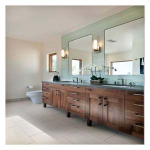 Wholesale Modern Bathroom <b>Vanities</b> Hotel Bathroom <b>Vanity</b> Cabinet Solid Wood Bathroom <b>Vanity</b> - Product Image 3